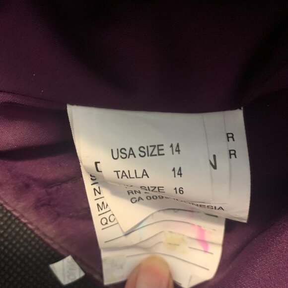 Morilee by Madeline Gardner Eggplant Gown size 14 - Picture 6 of 9